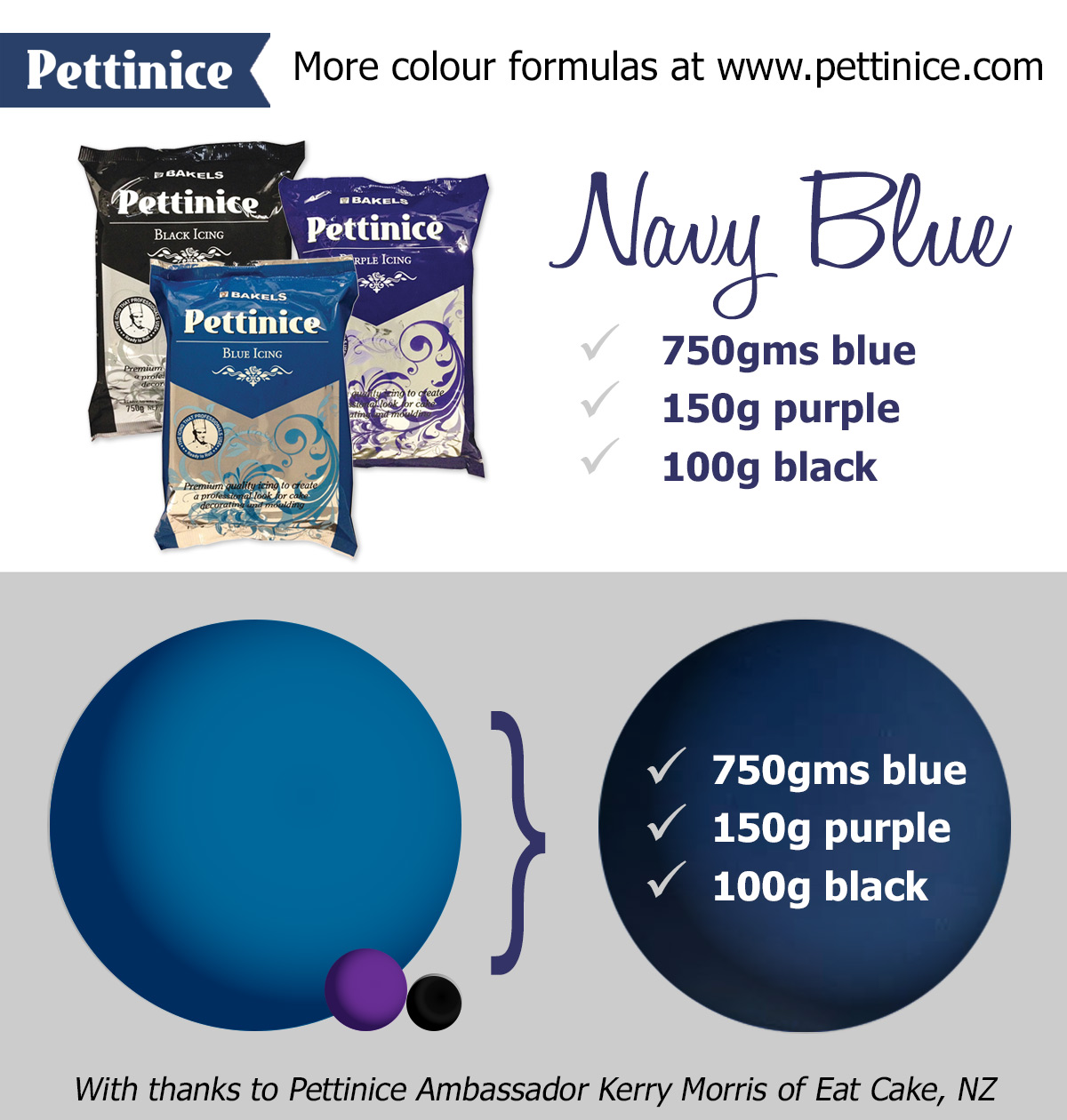 How to Make Navy Blue Cake Or Frosting