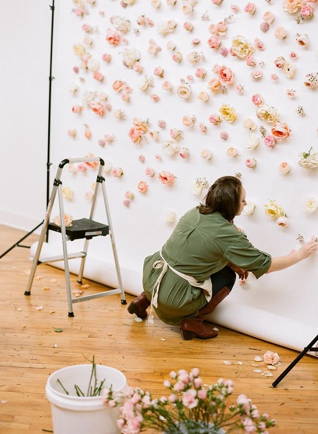 How to Make a Flower Wall