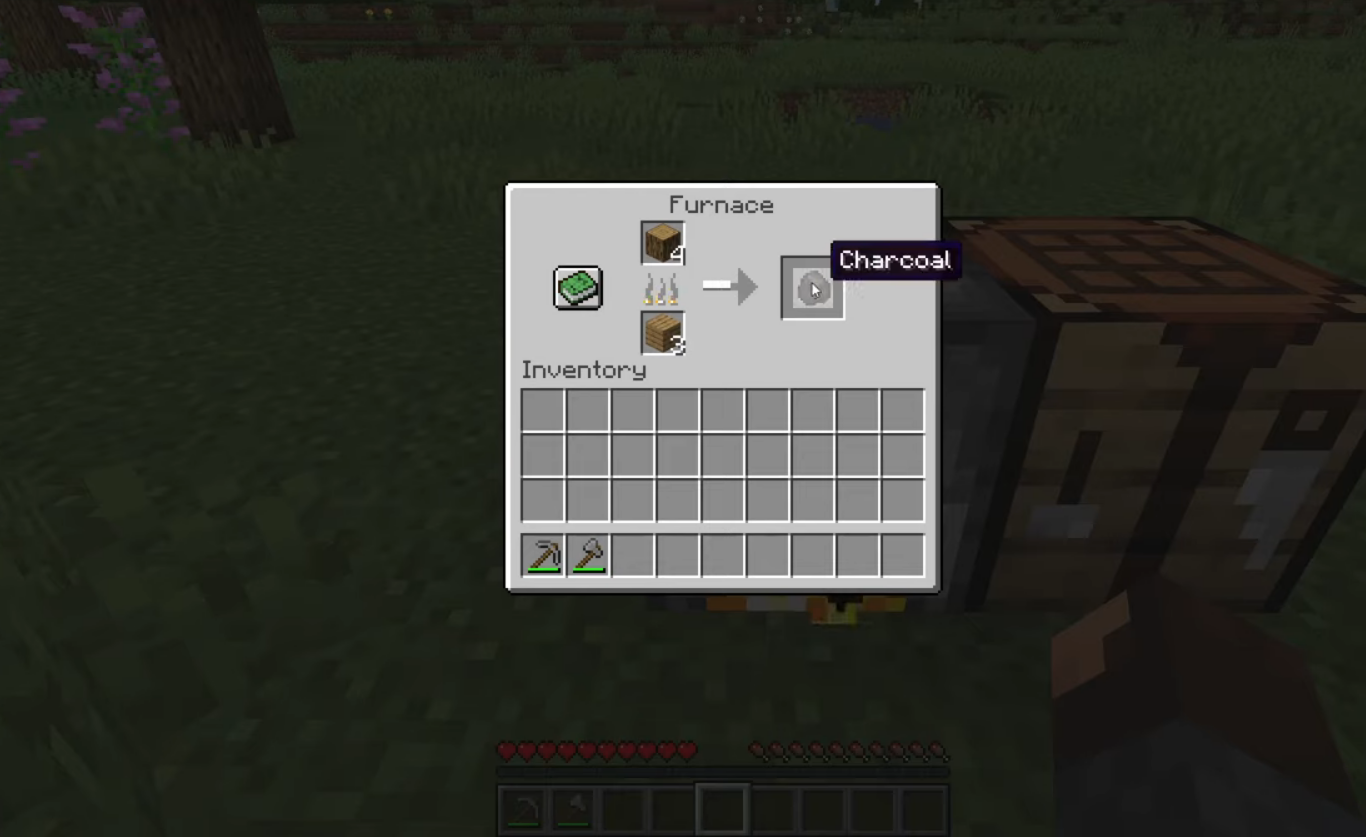 how to make charcoal in minecraft